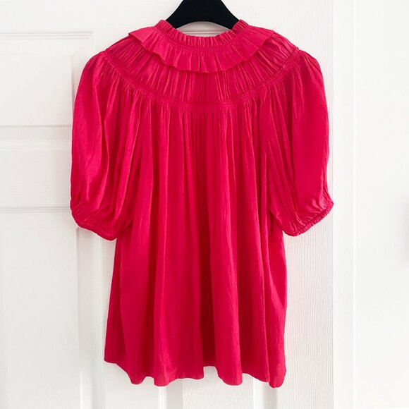 Ulla Johnson "Eleni" Top in Orchid, size 4. - Picture 8 of 11